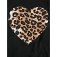 thumbnail image 4 of Honganda Leopard Print Heart Pattern Long Sleeve Hoodie + Trousers with Pockets, 4 of 7