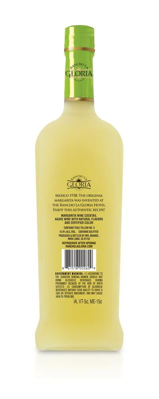 Rancho La Gloria, Lime Margarita Cocktail, 13.9% ABV, 750ml Glass Bottle, 5-150ml Servings