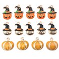 thumbnail image 4 of 30 piezas de dijes de Halloween para hacer joyas, dijes esmaltados, dijes de aleación de murciélago fantasma de calabaza para pulsera DIY, collar, colgante artesanal, 4 of 5