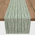 thumbnail image 3 of Creative Products Modern Herringbone Sage Green 16x72 Poly Twill Table Runner, 3 of 3