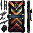 thumbnail image 1 of Compatible with Cricket Icon 2 (2020) Hybrid LuxGuard Holster Phone Case Cover (Metal X), 1 of 1