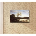 thumbnail image 3 of wall26 - A Pond with Three Cows and A Crescent Moon by Jean-Baptiste-Camille Corot - Canvas Print Wall Art Famous Painting Reproduction - 16" x 24", 3 of 5