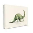 thumbnail image 5 of Stupell Green Brontosaurus Dinosaur Pronunciation Animals & Insects Painting Gallery Wrapped Canvas Print Wall Art, 5 of 5