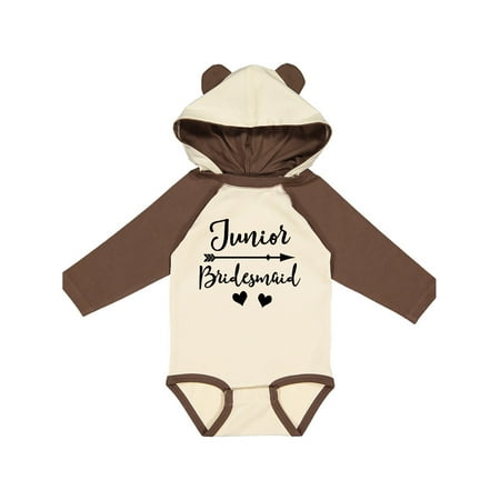 

Inktastic Junior Bridesmaid Wedding Bridal Party Gift Gift Baby Girl Long Sleeve Bodysuit