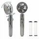thumbnail image 1 of 1 Pcs High Pressure Propeller Shower Head 360 Rotatable Shower Head Water-saving Rainfall Shower Nozzle 2cm Universal Connector Bathroom Accessories, 1 of 5