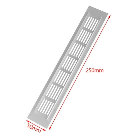 

50Mm Aluminium Rectangular Cabinet Wardrobe Air Vent Grille Ventilation-Cover