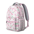 thumbnail image 2 of Flamingo Beach Day Backpack - Sand-Resistant Material, Wet Pocket for Swimsuits, Perfect for Coastal College Students & Summer Semester, 2 of 6