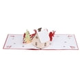 thumbnail image 2 of Tarjetas de Navidad 3D Reproducir música Casa linda Mano de obra exquisita Tarjetas emergentes de Navidad con sobre para regalos, 2 of 10