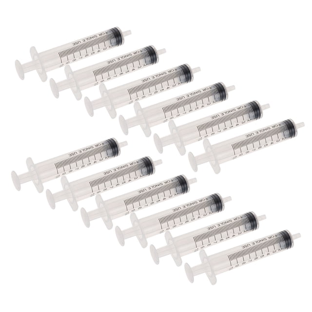 BRIGHTFUFU 10Pcs White Lotion Syringe Sub Bottle Set Durable Refillable Storage Bottles for Travel