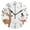 Black, variant on Snowman Elk Leaves Present Snowflakes Christmas Round Wall Clock Silent Analog Battery Operated Gold Pointer Home Decor 9.84" Diameter