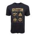 thumbnail image 1 of Led Zeppelin T-Shirt Homme Bloc Classique Groupe de Rock Rétro Unisexe, jusqu'à Taille 5TG, 1 of 4