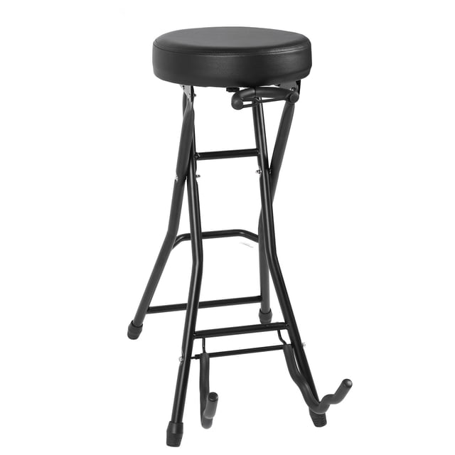 Guitar , Guitar Stool Portable Built in Stand Foldable Sturdy Construction for School
