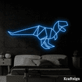 thumbnail image 3 of Craftnamesign Dinosaur Geometric Neon Sign, Kid Room Decor, Man Cave Decor, 3 of 3