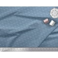 thumbnail image 3 of Soimoi Blue Modal Satin Fabric Dots & Star Printed Craft Fabric by the Yard 42 Inch Wide, 3 of 3