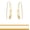 1.5 inch - Gold, variant on Humble Chic 14K Gold Plated Drop Earrings for Women - Long Earrings for Women