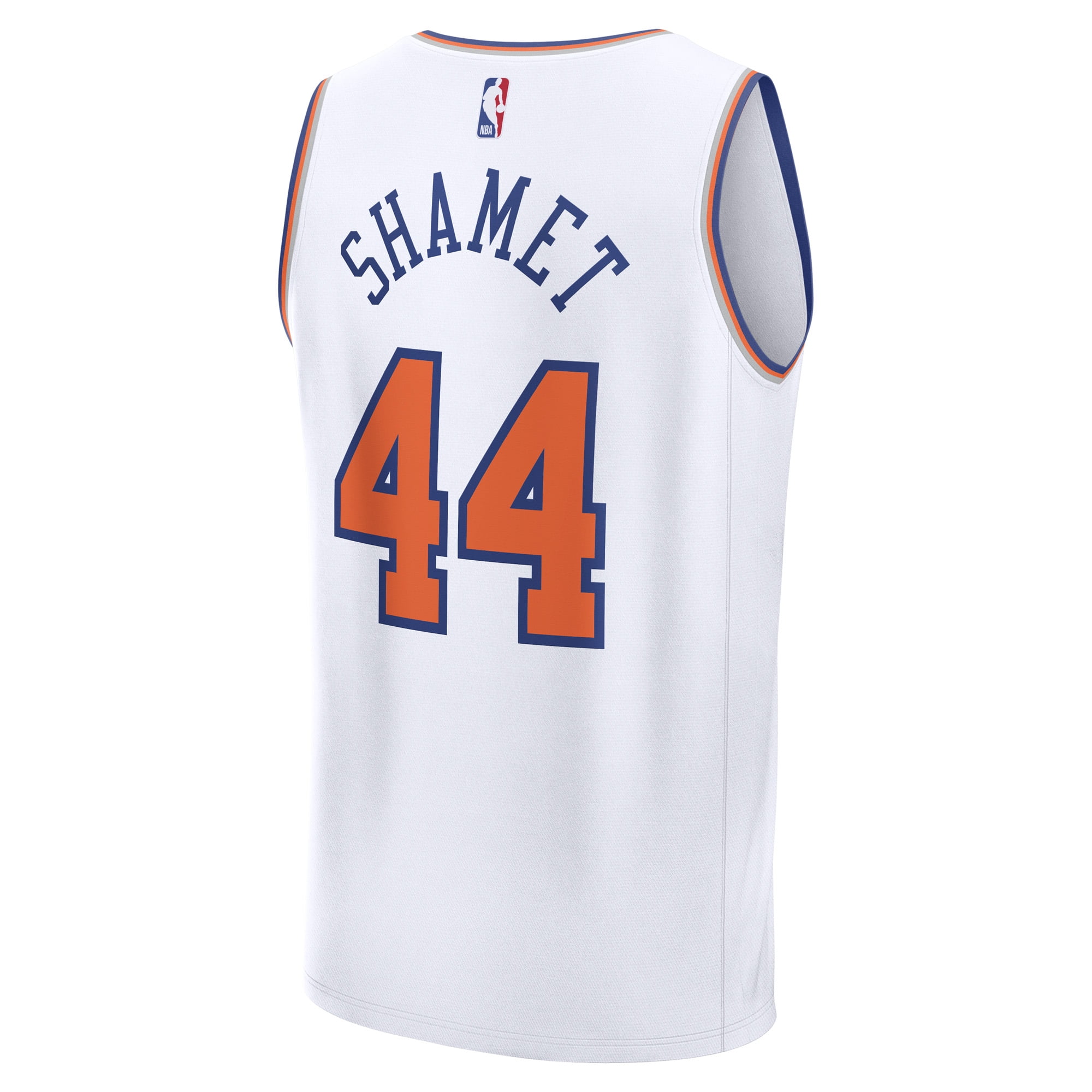 Men's Fanatics Landry Shamet White New York Knicks Fast Break Replica Player Jersey - Association Edition
