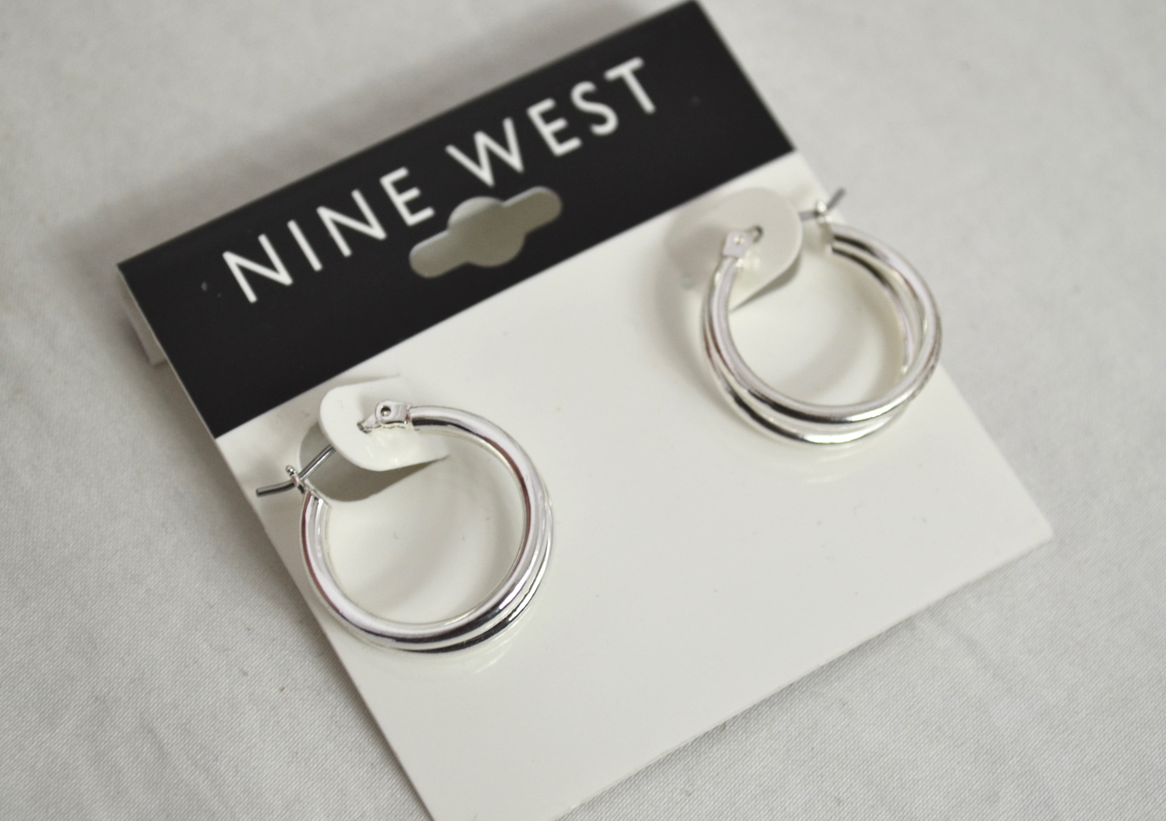 nine west hoop earrings