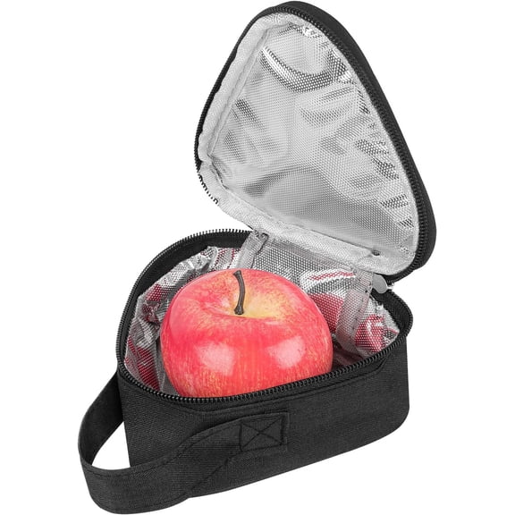 Sandwich Bags,  Insulated Snacks Storage Bag for Sandwich, Lightweight Leakproof Outdoors Lunch Box for Women (Black), LLB1-01