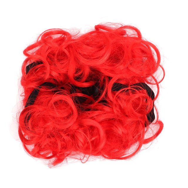 Peluca Para Mascotas, Peluca De Cosplay Para Perros Banda Ajustable De Fibra De Nailon Lavable Para Perros OTVIAP Cabeza explosiva roja