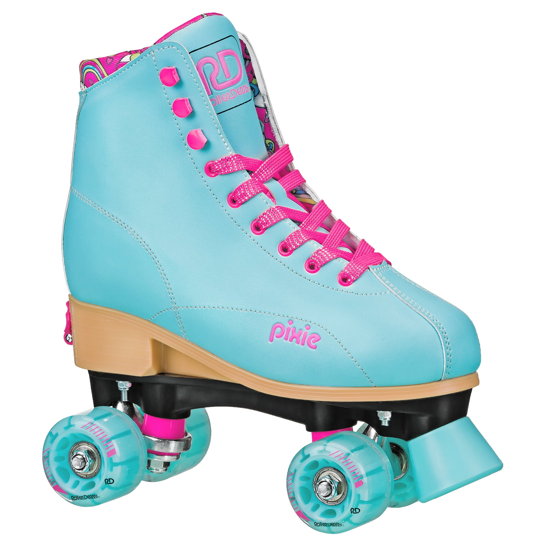 Roller Derby Blue Pink Roller Skates girls PIXIE Adjustable Sizes 12-2 