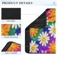 thumbnail image 4 of 2 Pcs Seat Belt Strap Covers Pad for Car Soft Flannel Car Seat Belt Shoulder for All Cars Rainbow Daisy Flowers, 4 of 8