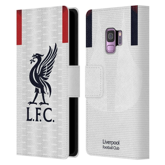 Head Case Designs Officially Licensed Liverpool Football Club 2019/20 Kit Away Leather Book Wallet Case Cover Compatible with Samsung Samsung Galaxy S9