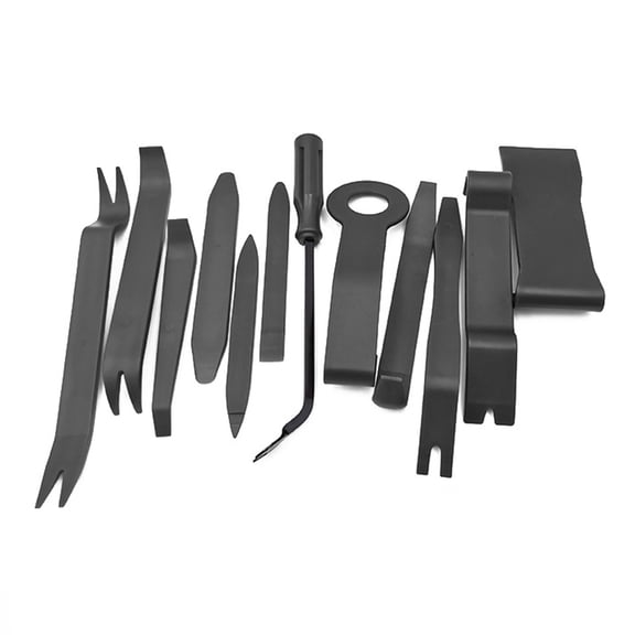 12pc Vehicle Interior Tool Set, Non-Scratch Pry Rods & Storage for Auto Detachment