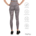 thumbnail image 6 of Wellfit Tie Dye Print Scrunch Butt Stitch Athletic Legging (S, Gray), 6 of 7