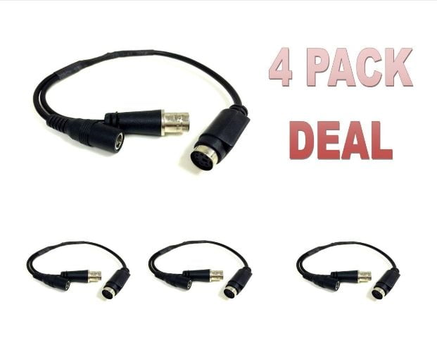 8 Pair Male and Female LOREX Cable CCTV Security DIN 4-6 Pin to BNC Connector