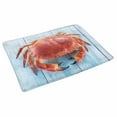 thumbnail image 2 of MKHERT Brown Crab on Blue Wooden Table Doormat Rug Home Decor Floor Mat Bath Mat 30x18 inch, 2 of 3