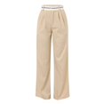 thumbnail image 4 of Sngxgn Women's Casual Loose Wide Leg Cozy Pants Sweatpants Comfy Drawstring High Waisted(Khaki,XXL), 4 of 5