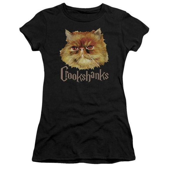 Harry Potter Crookshanks CoLord of the Rings S/S Junior Women's T-Shirt Sheer Black