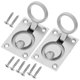 thumbnail image 5 of 2pcs Flush Pulls Latch Slam Pestillo Durable Marine Hatch Latch para la cubierta del barco, 5 of 7