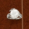 thumbnail image 4 of Ross-Simons 12-12.5mm Cultured Pearl Ring With Diamond Accents in Sterling Silver, Women's, Adult, 4 of 7
