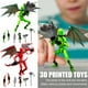 thumbnail image 1 of Juego de cifras de acción LINMOUA figura de acción Lucky 13 articulada 2 piezas, 1 of 5