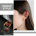 thumbnail image 2 of Milisten 1 Pair Comfortable Copper Rose Non Piercing Elf Ear Cuff Women Everyday Wear, 2 of 6