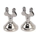 thumbnail image 1 of 2Pcs Table Number Stands Stainless Steel Round Stable Base Sturdy Simple Place Card Holder for Wedding Party Office Spiral Type, 1 of 5