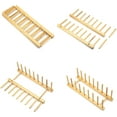 thumbnail image 3 of 1 Pack Bamboo Wooden Dish Rack - Plate Rack Stand Pot Lid Holder, Kitchen Cabinet Organizer for Bowl, Cup, Cutting Board and More, 3 of 7