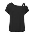 thumbnail image 5 of Giftesty Blouses for Women Fashion 2024 Fashion Woman Short Sleeve V-Neck Blouse Causal Pullover Pockets Tops, 5 of 6