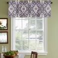 thumbnail image 4 of Purple Boho Valances for Windows, Decorative Rod Pocket Window Valance Curtains, Farmhouse Vintage Ethnic Flowers Pattern Short Curtain Drapes for Kitchen/Living Room, 2 Panels, 42" W x 12" L, 4 of 8