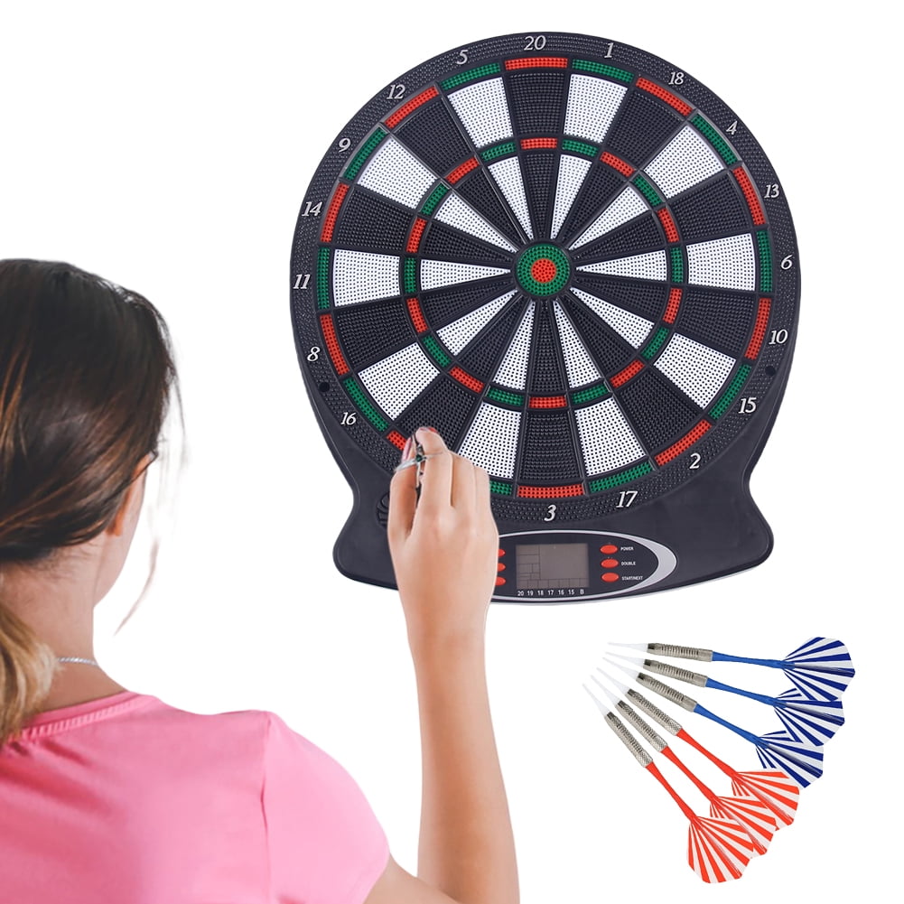 BLEEUS Electronic Dartboard Target Board With 6 Darts Interactive For Indoor Games （Darts Boards）