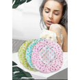 thumbnail image 2 of 6 Pcs Waterproof Plastic Shower Cap,elastic Reusable Bathing Hair Cap, 2 of 3