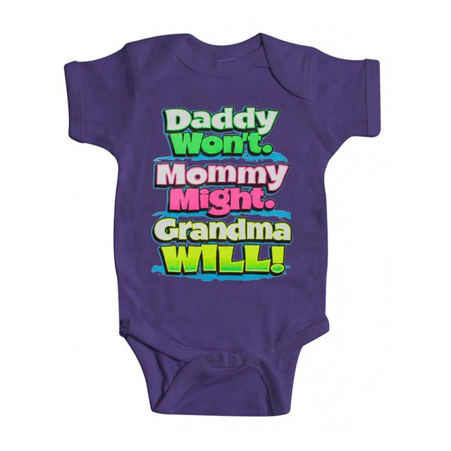 Body "Grand-Mère Will" pour Bébé - Violet - 12M