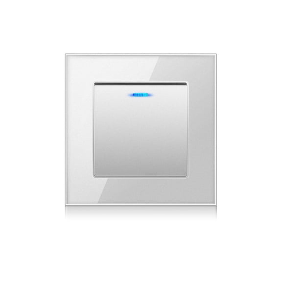 Toystoory Interruptor de lámpara de Panel de luz, suministros para el hogar, accesorio de bricolaje, accesorios para el hogar, interruptores de presión, Decoración del hogar Plata/Multicontrol Toystoory HA067855-14