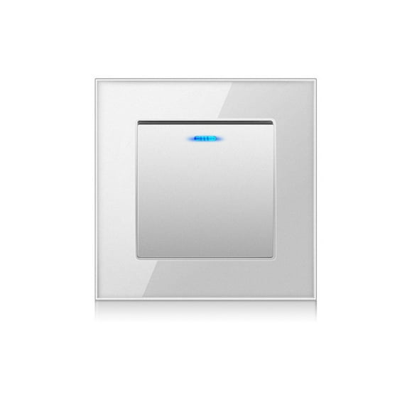Yuarrent Interruptor de lámpara de Panel de luz, suministros para el hogar, accesorio de bricolaje, accesorios para el hogar, interruptores de presión, Decoración del hogar Plata/Multicontrol Yuarrent HA067855-14