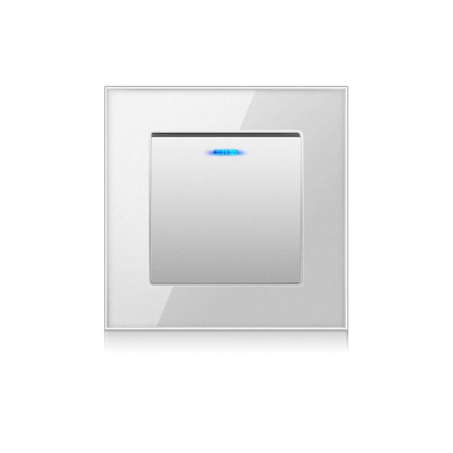 Yuarrent Interruptor de lámpara de Panel de luz, suministros para el hogar, accesorio de bricolaje, accesorios para el hogar, interruptores de presión, Decoración del hogar Plata/Multicontrol Yuarrent HA067855-14