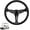 Black, variant on TONGAO Universal Golf Cart Steering Wheel, Fits Club Car DS/Precedent, EZGO RXV & TXT, Yamaha
