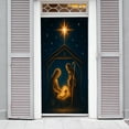 thumbnail image 4 of Bzdzmqm under $5 Holiday Door Cover, Xmas Door Cover Curtain with Christmas Scene, Holiday Background Decor for Home, Christmas Party Photo Background, Festival Decoration, Seasonal Home Decor, 4 of 6