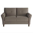 thumbnail image 5 of Lexicon Dunleith 2-Piece Solid Wood and Velvet Upholstered Sofa Set in Brown, 5 of 13