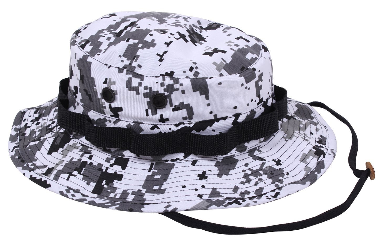 red digital camo bucket hat
